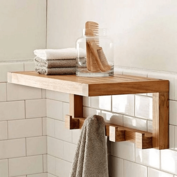 Wooden Towel Rack