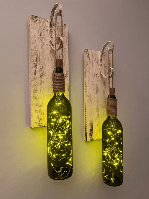 Wine Bottle Wall Hanging Lamp